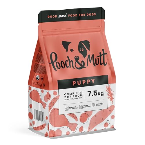 Pooch & Mutt - Getreidefreies Trockenfutter mit Huhn & Superfoods für Welpen, 7,5 kg Beutel. von Pooch & Mutt