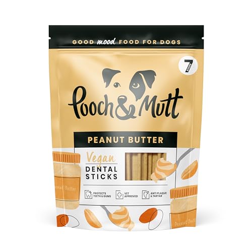 Pooch & Mutt - Dental Sticks für Hunde mit Erdnussbutter-Geschmack, 251g Packung von Pooch & Mutt