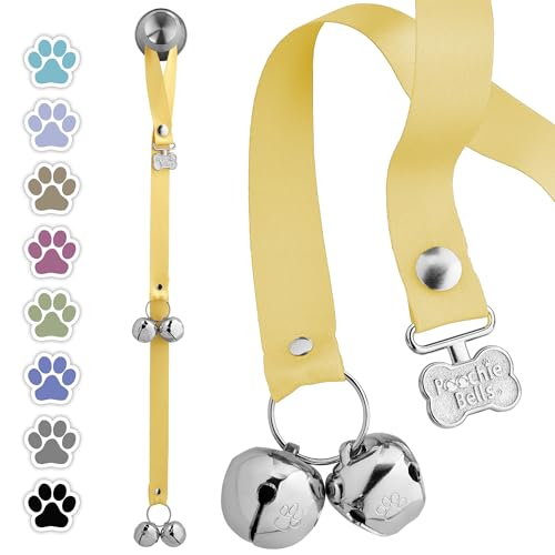 PoochieBells Hundetürglocken für das Töpfchentraining, schnelle und einfache Welpen-Töpfchentrainingsmethode inklusive, handgefertigt in den USA mit lauten, pfotensicheren Glocken, Zitronentropfen PoochieBells Hundetürglocken für das Töpfchentraining, schnelle und einfache Welpen-Töpfchentrainingsmethode inklusive, handgefertigt in den USA mit lauten, pfotensicheren Glocken, Zitronentropfen von PoochieBells