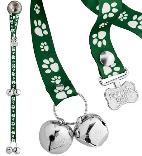 PoochieBells The Original Töpfchentrainingsglocken für Hunde, in den USA hergestellte Hunde-Töpfchenglocken, einfaches Welpentraining, laut, langlebig, hängende Glocken für Tür, Signature Tracks Grün PoochieBells The Original Töpfchentrainingsglocken für Hunde, in den USA hergestellte Hunde-Töpfchenglocken, einfaches Welpentraining, laut, langlebig, hängende Glocken für Tür, Signature Tracks Grün von PoochieBells