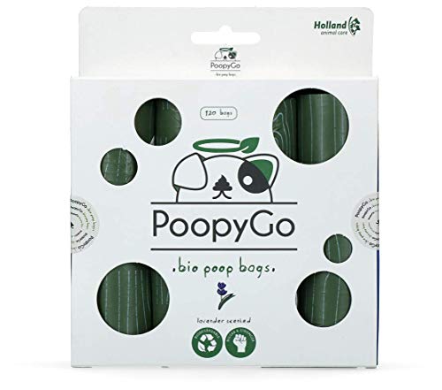 PoopyGo - 120 umweltfreundliche Kotbeutel mit Lavendelduft - 1 Stück von PoopyGo - Bio Poop Bags