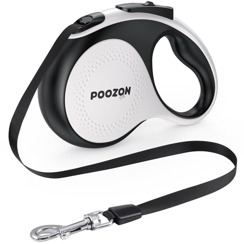 Poozonlife Retractable Dog Leash, 360° Tangle Free, 16 ft Strong Nylon Tap for Pets, Walking Leash for Medium and Large Dogs, Heavy Duty, One Button Break and Lock, Up to 66 lbs Poozonlife Retractable Dog Leash, 360° Tangle Free, 16 ft Strong Nylon Tap for Pets, Walking Leash for Medium and Large Dogs, Heavy Duty, One Button Break and Lock, Up to 66 lbs von Poozonlife