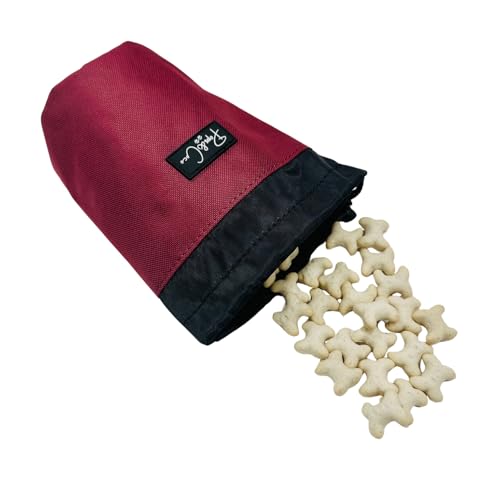 Pops & Coco Leckerli-Tasche für Hunde, Snack-Tasche, Karabinerhaken mit Klebeverschluss, ideal für Training, Spaziergänge, Wanderungen und Ausflüge, Rot Pops & Coco Leckerli-Tasche für Hunde, Snack-Tasche, Karabinerhaken mit Klebeverschluss, ideal für Training, Spaziergänge, Wanderungen und Ausflüge, Rot von Pops & Coco