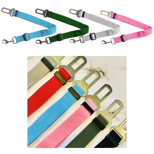 Sicherheitsgurt für Haustiere, klassisch, einfarbig, Nylon, langlebig, mit Geschirr, Blau Sicherheitsgurt für Haustiere, klassisch, einfarbig, Nylon, langlebig, mit Geschirr, Blau von Pops & Coco