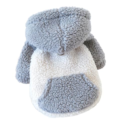 Haustierkleidung, Hundemantel, farbblockierend, weich, bequem, verdickt, zweibeinig, Fleece, Kapuzenpullover, Winterkleidung für den Außenbereich, Hundejacke Haustierkleidung, Hundemantel, farbblockierend, weich, bequem, verdickt, zweibeinig, Fleece, Kapuzenpullover, Winterkleidung für den Außenbereich, Hundejacke von Porceosy