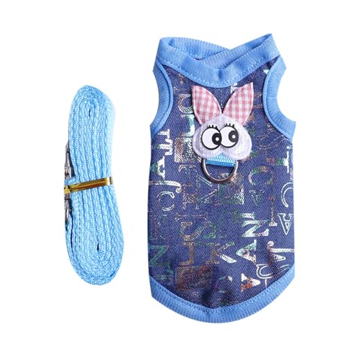 Haustierkleidung für kleine Haustiere, dreidimensionales Muster, langlebiger Saum, leicht, weich, hält warm, Stoffweste, Kaninchen, Hamster, 1 Set von Porceosy
