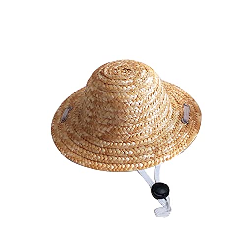 Hunde-Halloween-Kostüme, Strohhut, atmungsaktiv, handgefertigt, Sommer-Sonnenkappe für den Außenbereich Hunde-Halloween-Kostüme, Strohhut, atmungsaktiv, handgefertigt, Sommer-Sonnenkappe für den Außenbereich von Porceosy