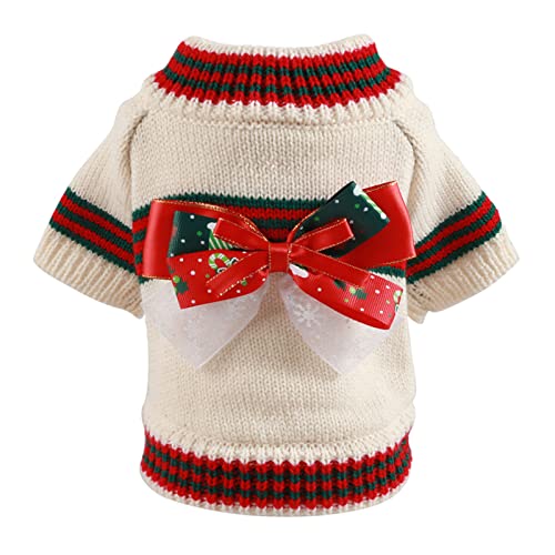 Kostüm für kleine Hunde, feine Verarbeitung, Fliege, weich, bequem, leicht, hält warm, Polyester, Weihnachtselemente, Hundepullover für den Winter Kostüm für kleine Hunde, feine Verarbeitung, Fliege, weich, bequem, leicht, hält warm, Polyester, Weihnachtselemente, Hundepullover für den Winter von Porceosy