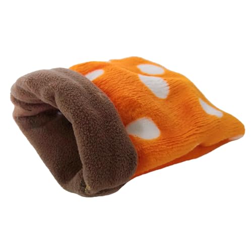 Niedlicher Plüsch-Schlafsack mit Punkten, Mini-Haustierbett für Meerschweinchen, Hamster von Porceosy