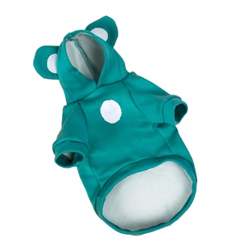 Pets Public Accessories Katzenpullover, fusselfrei, weich, bequem, Bärenohren, Haustier-Kapuzenpullover, zweibeinige Kleidung für Zuhause, Haustier-Pullover, Bluse von Porceosy