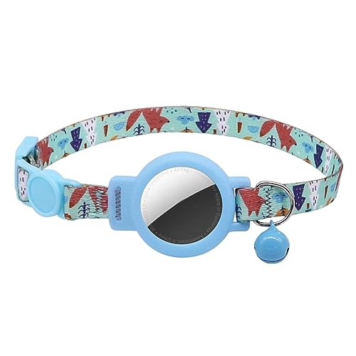Porceosy Abnehmbares Katzenhalsband mit Samtmaterial, Schnellverschluss-Schnalle, Anti-Erstickung, hochelastisch, verstellbar, Haustierzubehör für Airtag-Locator, Blau Porceosy Abnehmbares Katzenhalsband mit Samtmaterial, Schnellverschluss-Schnalle, Anti-Erstickung, hochelastisch, verstellbar, Haustierzubehör für Airtag-Locator, Blau von Porceosy