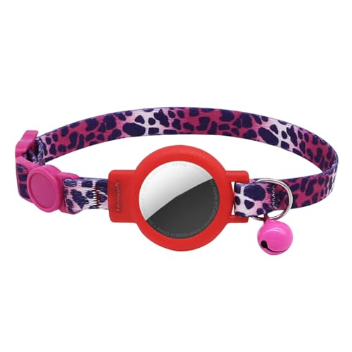Porceosy Abnehmbares Katzenhalsband mit Samtmaterial, Schnellverschluss-Schnalle, Anti-Erstickung, hochelastisch, verstellbar, Haustierzubehör für Airtag-Locator, Rosenrot Porceosy Abnehmbares Katzenhalsband mit Samtmaterial, Schnellverschluss-Schnalle, Anti-Erstickung, hochelastisch, verstellbar, Haustierzubehör für Airtag-Locator, Rosenrot von Porceosy
