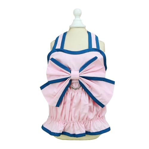 Porceosy Anspruchsvolle Haustierkleidung, feine Verarbeitung, Sommer, gelb-rosa, mit Fliege, Dekorrock, atmungsaktiver Stoff, für Welpen, Katzen, Prinzessin, Bekleidung, Hund, Rosa, Größe S Porceosy Anspruchsvolle Haustierkleidung, feine Verarbeitung, Sommer, gelb-rosa, mit Fliege, Dekorrock, atmungsaktiver Stoff, für Welpen, Katzen, Prinzessin, Bekleidung, Hund, Rosa, Größe S von Porceosy