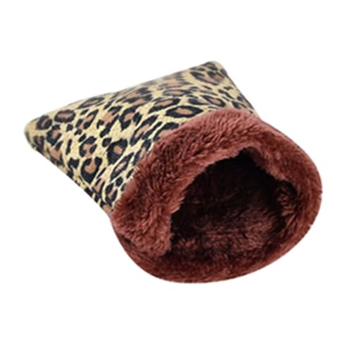 Porceosy Arktischer Samt + Segeltuch Haustiere Hamster Kaninchen Punkt Herz Druck Winter Warm Bett Haus Matte Plüsch Tasche Nester von Porceosy