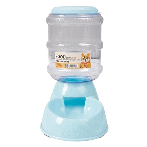Porceosy Cat Feeder Waterer Set Dog Food Dispenser 3.2kg Automatic Pet 3.8L Large Capacity Gravity Anti Slip Base Leak-proof for Cats Blue B Porceosy Cat Feeder Waterer Set Dog Food Dispenser 3.2kg Automatic Pet 3.8L Large Capacity Gravity Anti Slip Base Leak-proof for Cats Blue B von Porceosy