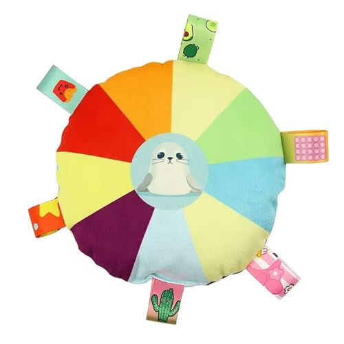 Porceosy Dog Flying Disc Toy - Soft Rainbow Plush Flying Saucer Pet Toss Toy with Bell Interactive Fetch & Training Toy for Small Medium & Large Dogs, Durable Outdoor Puppy Chew Toy for Playtime D Porceosy Dog Flying Disc Toy - Soft Rainbow Plush Flying Saucer Pet Toss Toy with Bell Interactive Fetch & Training Toy for Small Medium & Large Dogs, Durable Outdoor Puppy Chew Toy for Playtime D von Porceosy