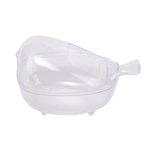 Porceosy Hamster Graben Space Kleintier-Sandbad Badezimmer transparentes Haus mit rutschfester Unterseite, High-Definition-Ansicht, Anti-Sand-Baffle, Aktivitätszentrum für klare Porceosy Hamster Graben Space Kleintier-Sandbad Badezimmer transparentes Haus mit rutschfester Unterseite, High-Definition-Ansicht, Anti-Sand-Baffle, Aktivitätszentrum für klare von Porceosy