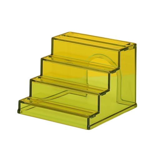 Porceosy Hamster Ruheplatz Nest Versteck Kletterleiter Haus 2 in 1 Sichere, geruchsfreie Plattform Spielzeug mit rutschfestem Acryl-Unterstand, ideal für kleine Tiere, Grün von Porceosy