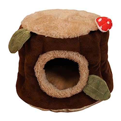 Porceosy Hamsternest, Hamsternest, schönes Aussehen, Stumpf-Design, Flanell, bequem, Eichhörnchenbett, Hängematte für Kleintiere, Eichhörnchenbett, Eichhörnchenbett von Porceosy