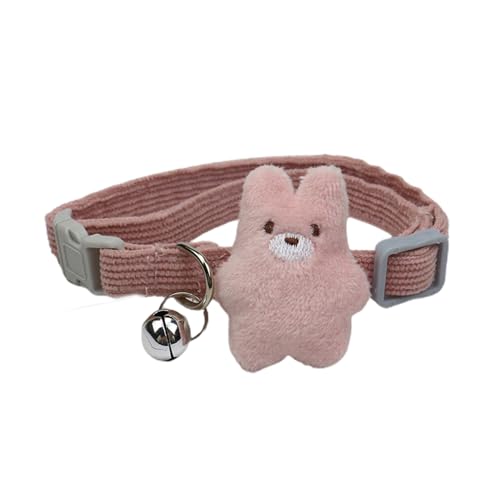 Porceosy Haustier-Halsband, attraktiv, praktisch, wiederverwendbar, Cartoon-Haustier-Lätzchen, kompatibel mit Outdoor, Pink von Porceosy