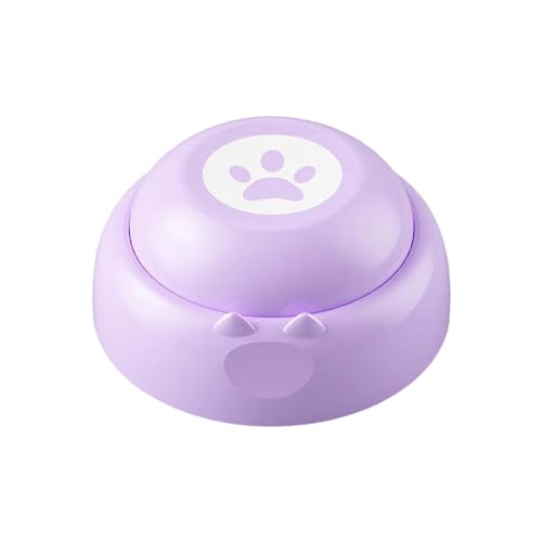 Porceosy Haustier-Trainingsgerät Hund sprechende Tasten Taste für Kommunikation Sprachaufzeichnung Katze Interaktiver Buzzer Clicker Pädagogisch Lila von Porceosy