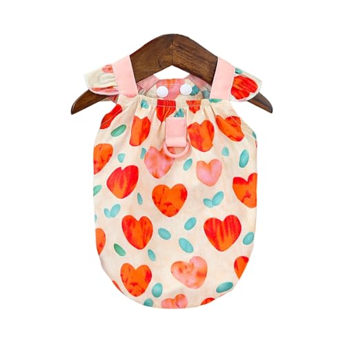 Porceosy Hautfreundliche Hundebekleidung, bequemes Haustier-Herz-Shirt, Welpen, Sommer-Halfter mit Schnappverschluss, D-Ring, waschbar, für Bichon, Alltag, Fotografie, Rosa, Größe XXL Porceosy Hautfreundliche Hundebekleidung, bequemes Haustier-Herz-Shirt, Welpen, Sommer-Halfter mit Schnappverschluss, D-Ring, waschbar, für Bichon, Alltag, Fotografie, Rosa, Größe XXL von Porceosy