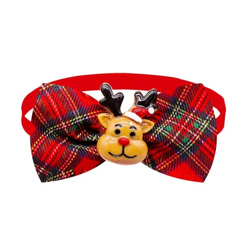 Porceosy Hundehalsband, Weihnachts-Fliege, für Hunde und Katzen, Schneeflocke, kompatibel mit Foto 6 von Porceosy