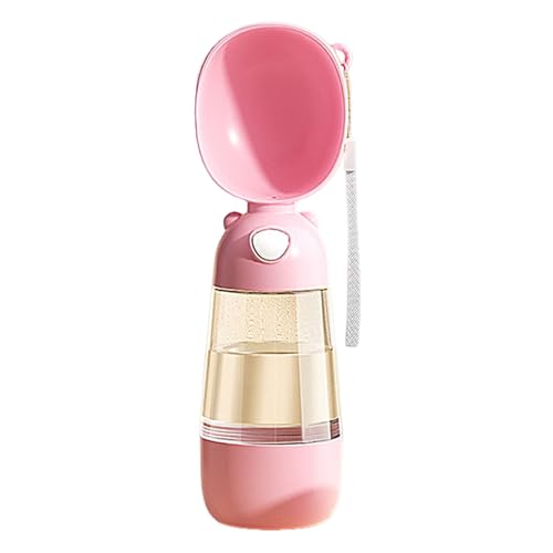 Porceosy Hundewasserflasche, 400 ml, tragbar, auslaufsicher, Welpen-Wasserspender, Reise-Wassernapf mit 200 ml Futterbehälter für Sommer, Outdoor, Spaziergänge, Wandern, Rosa Porceosy Hundewasserflasche, 400 ml, tragbar, auslaufsicher, Welpen-Wasserspender, Reise-Wassernapf mit 200 ml Futterbehälter für Sommer, Outdoor, Spaziergänge, Wandern, Rosa von Porceosy
