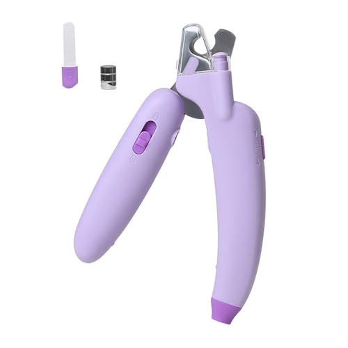 Porceosy Katzen-Nagelknipser mit eingebauter abnehmbarer Feile, ergonomisches Design, Sicherheitsverriegelungen, Haustier-Nageltrimmen, professionelles Fellpflege-Werkzeug, Lila Porceosy Katzen-Nagelknipser mit eingebauter abnehmbarer Feile, ergonomisches Design, Sicherheitsverriegelungen, Haustier-Nageltrimmen, professionelles Fellpflege-Werkzeug, Lila von Porceosy