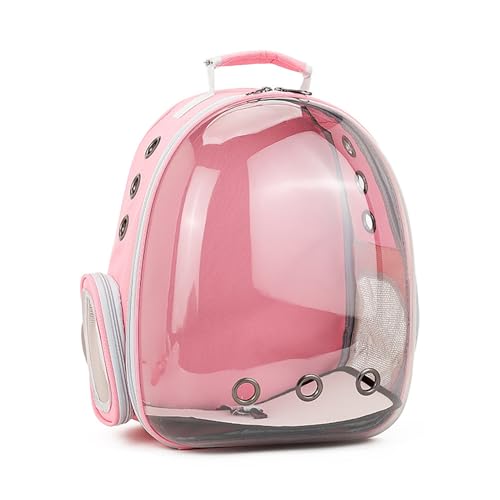 Porceosy Katzentragerrucksack, transparenter Weltraumkapsel-Haustiertrage, atmungsaktiver Hunde-Wanderrucksack für kleine Hunde, Katzen, Reisebedarf, Rosa Porceosy Katzentragerrucksack, transparenter Weltraumkapsel-Haustiertrage, atmungsaktiver Hunde-Wanderrucksack für kleine Hunde, Katzen, Reisebedarf, Rosa von Porceosy