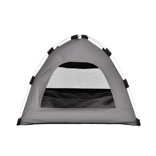 Porceosy Katzenzelt, Bett, faltbar, Welpenhütte, tragbar, für drinnen und draußen, Haustierhöhle, kühles Haustier-Campingzelt für Katzen und kleine Hunde, Kaninchen, Grau Porceosy Katzenzelt, Bett, faltbar, Welpenhütte, tragbar, für drinnen und draußen, Haustierhöhle, kühles Haustier-Campingzelt für Katzen und kleine Hunde, Kaninchen, Grau von Porceosy