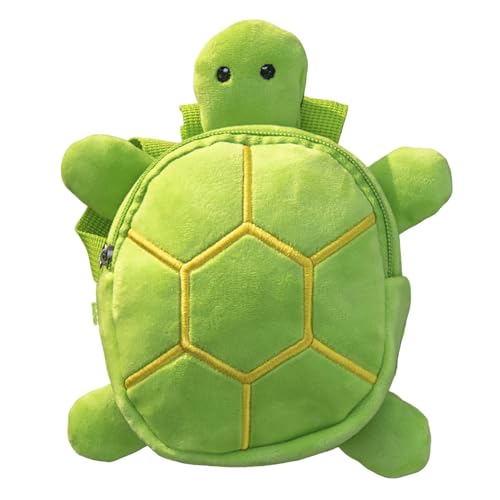Porceosy Leichter Haustier-Rucksack, Hundegeschirr in Cartoon-Schildkrötenform mit Schnellverschluss, Reißverschluss, verstellbare Tragetasche für kleine Haustiere, perfekt Grün von Porceosy