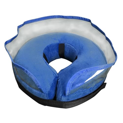 Porceosy Rehabilitationshalsband für Haustiere, Anti-Lecken, bequem, langlebig, aufblasbar, für Hunde, nach Operationen, Blau, Größe L Porceosy Rehabilitationshalsband für Haustiere, Anti-Lecken, bequem, langlebig, aufblasbar, für Hunde, nach Operationen, Blau, Größe L von Porceosy