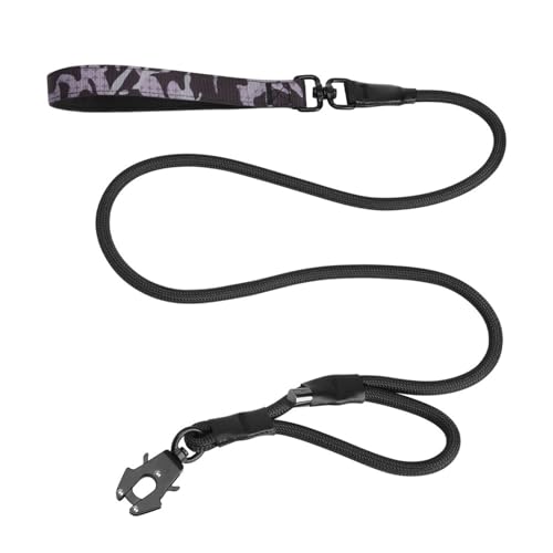 Porceosy Robuste Hundeleine mit zwei Griffen, kein Ziehen, Nylon-Trainingsleine zum Gehen, Laufen und für den Außenbereich, für kleine, mittelgroße und große Hunde, 1,4 m Porceosy Robuste Hundeleine mit zwei Griffen, kein Ziehen, Nylon-Trainingsleine zum Gehen, Laufen und für den Außenbereich, für kleine, mittelgroße und große Hunde, 1,4 m von Porceosy