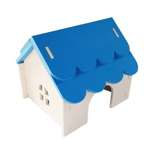 Porceosy Spire-Haus für kleine Haustiere, Hütte, Hamster, Spielspielzeug, Spielzeug, poröses Design, belüftet, sicherer Nistplatz, idealer Hamster, goldene Bären, Blau Porceosy Spire-Haus für kleine Haustiere, Hütte, Hamster, Spielspielzeug, Spielzeug, poröses Design, belüftet, sicherer Nistplatz, idealer Hamster, goldene Bären, Blau von Porceosy