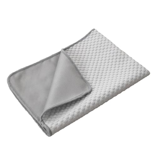 Porceosy Summer Pet Kühllösung, Komfort bei Wetter, selbst-Eiskissen, weich, waschbar, Hundematte mit 3D-Massagestößen, leicht zu reinigen, kratzfeste Decke für Grau, Größe XS Porceosy Summer Pet Kühllösung, Komfort bei Wetter, selbst-Eiskissen, weich, waschbar, Hundematte mit 3D-Massagestößen, leicht zu reinigen, kratzfeste Decke für Grau, Größe XS von Porceosy