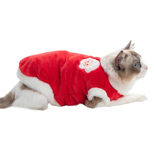 Winterkostüm für Haustiere, superweich, atmungsaktiv, ultradick, mit Plüsch gefüttert, waschbar, hält warm, Acryl, Haustier-Katze, Winter, warm, Sweatshirt, Winter-Katzen-Kleidung Winterkostüm für Haustiere, superweich, atmungsaktiv, ultradick, mit Plüsch gefüttert, waschbar, hält warm, Acryl, Haustier-Katze, Winter, warm, Sweatshirt, Winter-Katzen-Kleidung von Porceosy