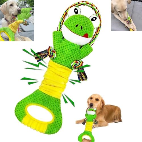 Großes langlebiges Hundespielzeug: quietschendes Hundespielzeug, Tauziehen, Plüschspielzeug für große Rassen, Baumwollmaterial mit Knisterpapier und Zerrgriff, robustes Kauspielzeug für Welpenrassen Großes langlebiges Hundespielzeug: quietschendes Hundespielzeug, Tauziehen, Plüschspielzeug für große Rassen, Baumwollmaterial mit Knisterpapier und Zerrgriff, robustes Kauspielzeug für Welpenrassen von Poreids