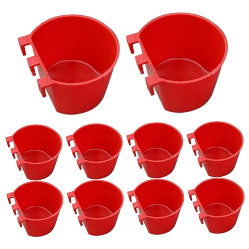 10 Pack Hühnerwasserbecher Hängende Vogelfutterhäusch 10 Pack Hühnerwasserbecher Hängende Vogelfutterhäusch von Porgeel