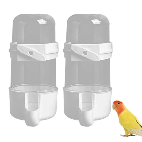 2 PCs Vogelwasserspender Plastik Vogel Wasser Feeder No Mess Vogel Lebensmittelbehälter Automatische Vogelkäfigzubehör Hängsvogel Käfig -Futtermittel für Wellensittich Shotel Cockatiel 200m 2 PCs Vogelwasserspender Plastik Vogel Wasser Feeder No Mess Vogel Lebensmittelbehälter Automatische Vogelkäfigzubehör Hängsvogel Käfig -Futtermittel für Wellensittich Shotel Cockatiel 200m von Porgeel