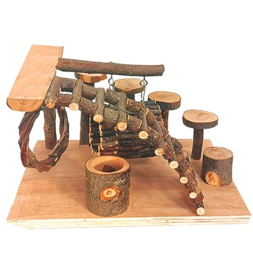Porgeel Hamster Spielplatz Holzklettern Leiter Apfelholzstangen Kauen Spielzeug Aktivität Spielzeugset für kleine Tiermaus Gerbil Ratte Chinchilla Porgeel Hamster Spielplatz Holzklettern Leiter Apfelholzstangen Kauen Spielzeug Aktivität Spielzeugset für kleine Tiermaus Gerbil Ratte Chinchilla von Porgeel