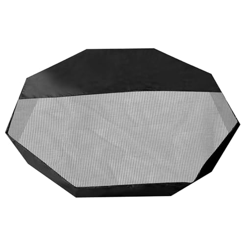 Hundeplaypen Cover achteckiger Hundestiftabdeckung Sonne Proof Top Crate Atmungsaktives Playpen passt zu Allen 24 Breiten 8 Panels Pet Pen, nur Schatten und Sicherheit, nur Schatten und Sicherheit von Porgeel