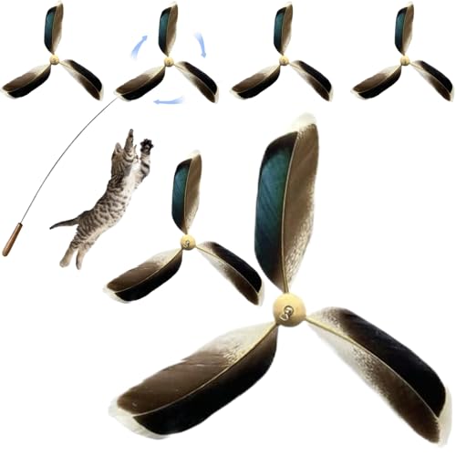 Katzenspielzeug -Nachfüllungen, 6pcs 6,3 Zoll Propeller Katzenspielzeugersatz, interaktiver Stab -Nachfüll für Katzen, Kätzchen Katzenspielzeug -Nachfüllungen, 6pcs 6,3 Zoll Propeller Katzenspielzeugersatz, interaktiver Stab -Nachfüll für Katzen, Kätzchen von Porgeel