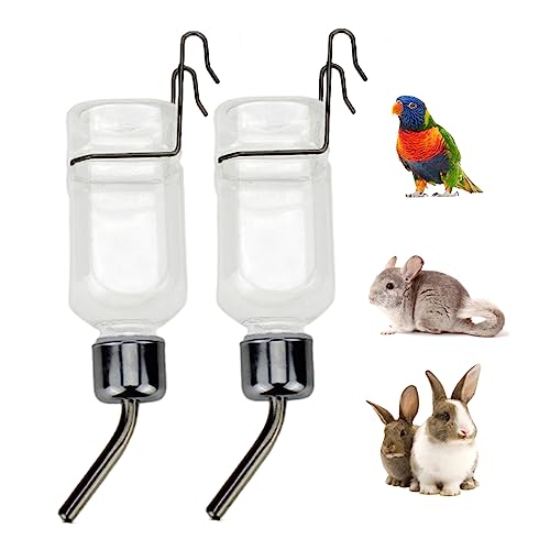 Porgeel Wasserflasche für Kaninchen 2 Stück Wasserflasche für Hamster Wasserflasche für Meerschweinchen tropffrei Kaninchenzubehör Wasserspender für kleine Haustiere 180 ml Porgeel Wasserflasche für Kaninchen 2 Stück Wasserflasche für Hamster Wasserflasche für Meerschweinchen tropffrei Kaninchenzubehör Wasserspender für kleine Haustiere 180 ml von Porgeel