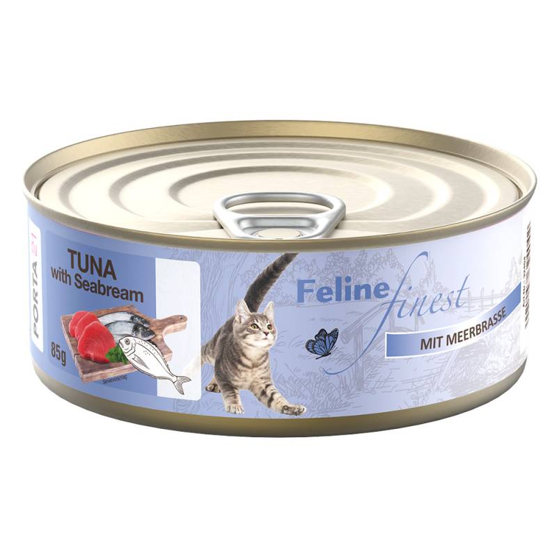 Feline Finest 85 g - Thunfisch mit Meerbrasse von Porta 21