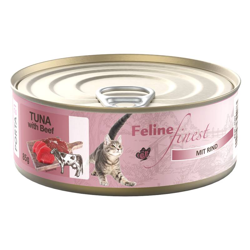 Feline Finest 6 x 85 g - Thunfisch mit Rind von Porta 21
