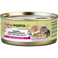 Feline Porta 21 6 x 156 g - Hühnerfleisch mit Aloe (getreidefrei) von Porta 21