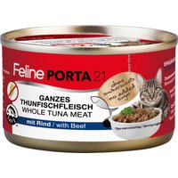 Feline Porta 21 6 x 90 g - Thunfisch mit Rind (getreidefrei) von Porta 21