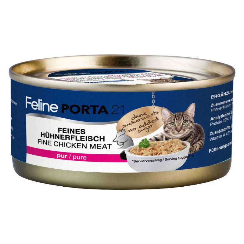 Feline Porta 21 6 x 156 g - Hühnerfleisch pur von Porta 21