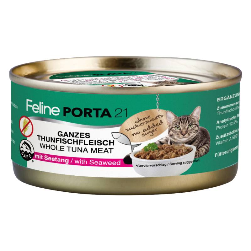 Feline Porta 21 6 x 156 g - Thunfisch mit Seetang (getreidefrei) von Porta 21